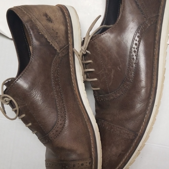 Crevo size 12 men's shoes brown heathcliff wingtip leather - Picture 8 of 8
